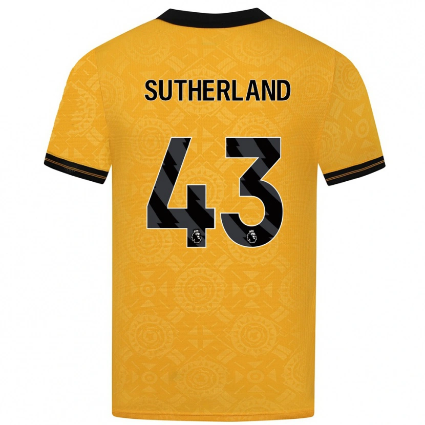 Danxen Women Ethan Sutherland #43 Yellow Black Home Jersey 2025/26 T-Shirt