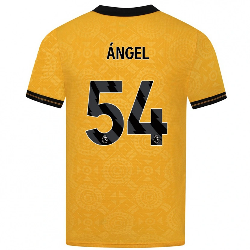 Danxen Women Dani Ángel #54 Yellow Black Home Jersey 2025/26 T-Shirt