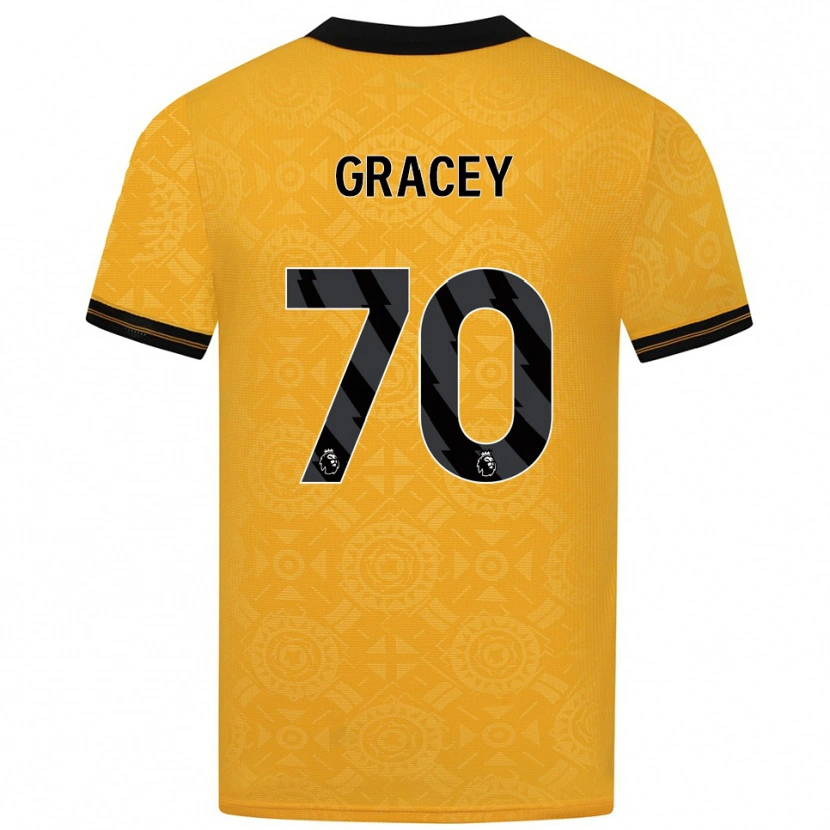 Danxen Women Josh Gracey #70 Yellow Black Home Jersey 2025/26 T-Shirt