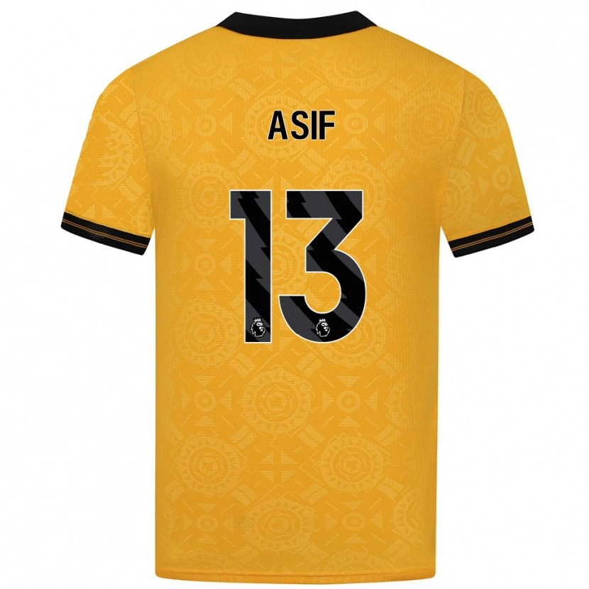 Danxen Women Daston Asif #13 Yellow Black Home Jersey 2025/26 T-Shirt