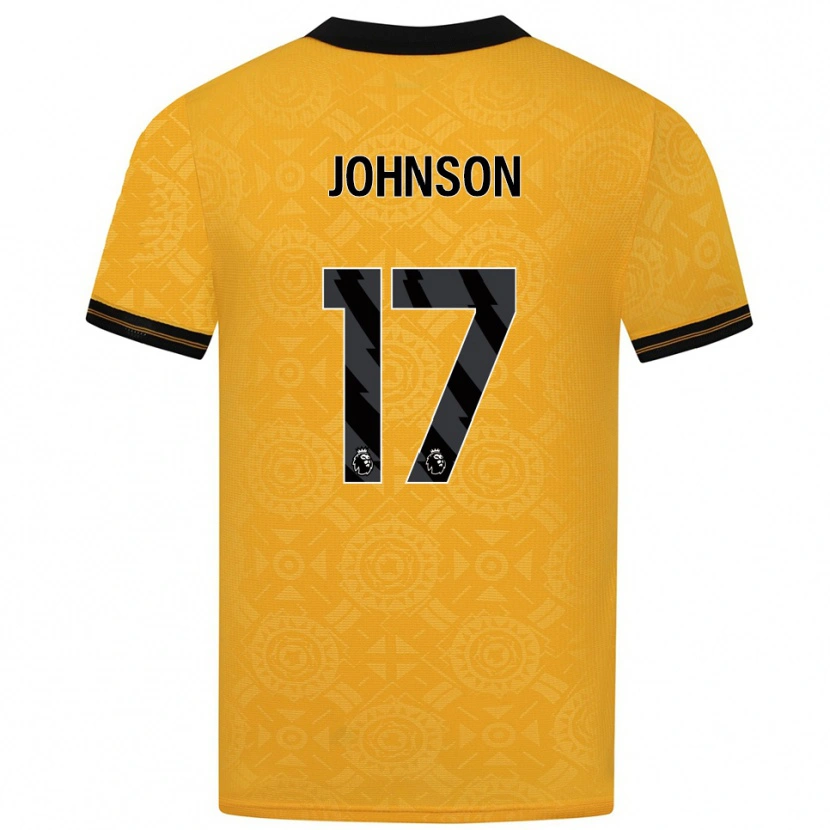 Danxen Women Katie Johnson #17 Yellow Black Home Jersey 2025/26 T-Shirt