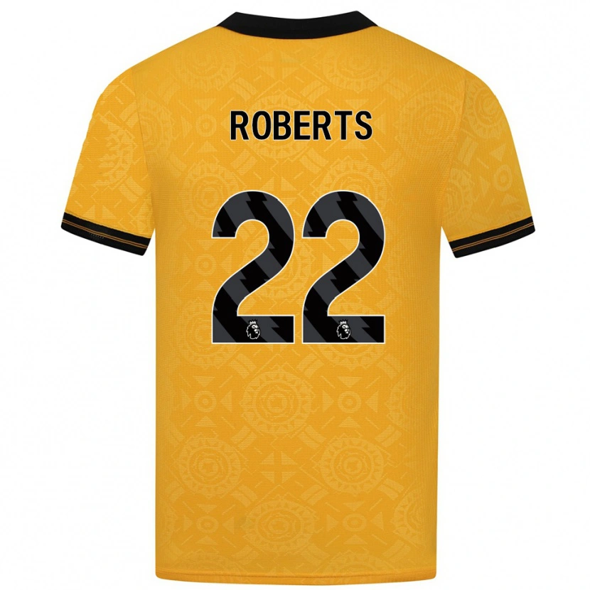 Danxen Women Beth Roberts #22 Yellow Black Home Jersey 2025/26 T-Shirt