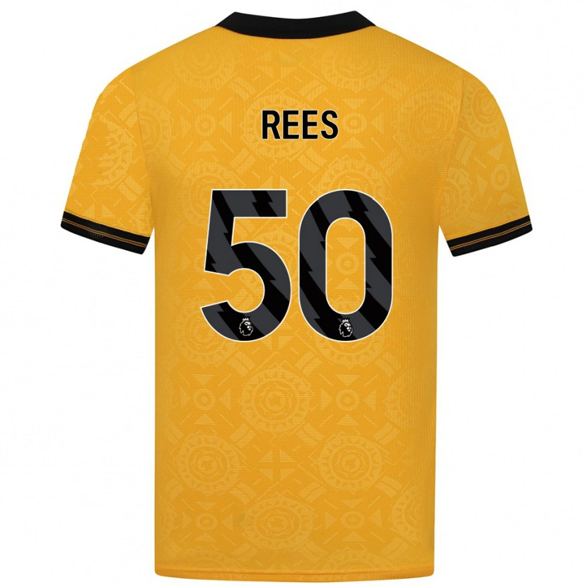 Danxen Women Mason Rees #50 Yellow Black Home Jersey 2025/26 T-Shirt