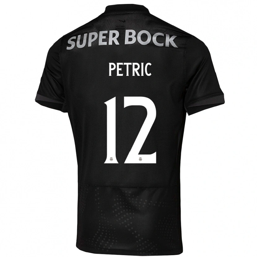 Danxen Women Luka Petric #12 Black White Away Jersey 2025/26 T-Shirt