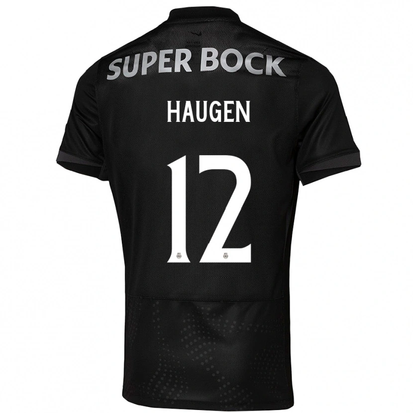 Danxen Women Madison Haugen #12 Black White Away Jersey 2025/26 T-Shirt