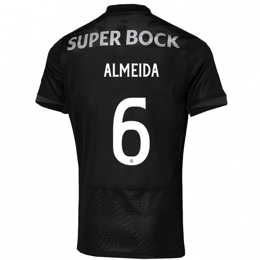Danxen Women Martim Almeida #6 Black White Away Jersey 2025/26 T-Shirt