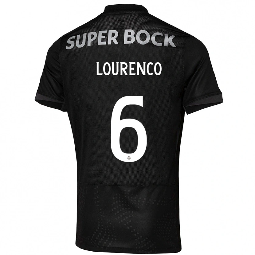 Danxen Women Bruna Lourenço Urbano Costa #6 Black White Away Jersey 2025/26 T-Shirt