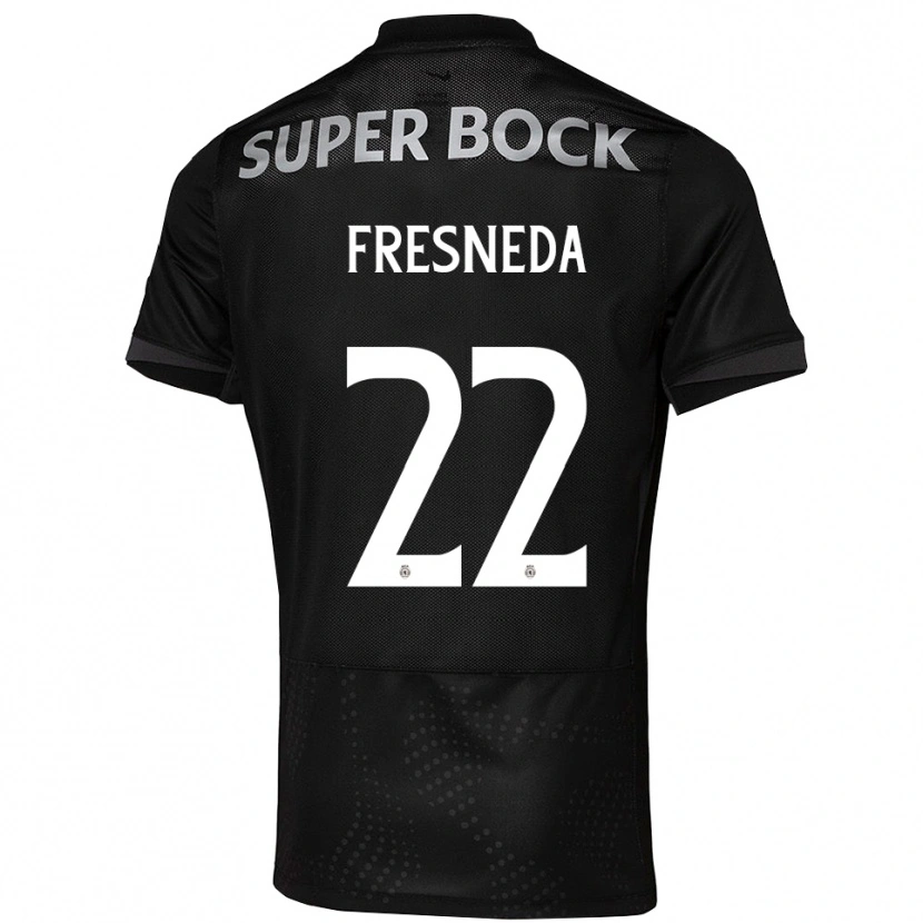 Danxen Women Iván Fresneda #22 Black White Away Jersey 2025/26 T-Shirt
