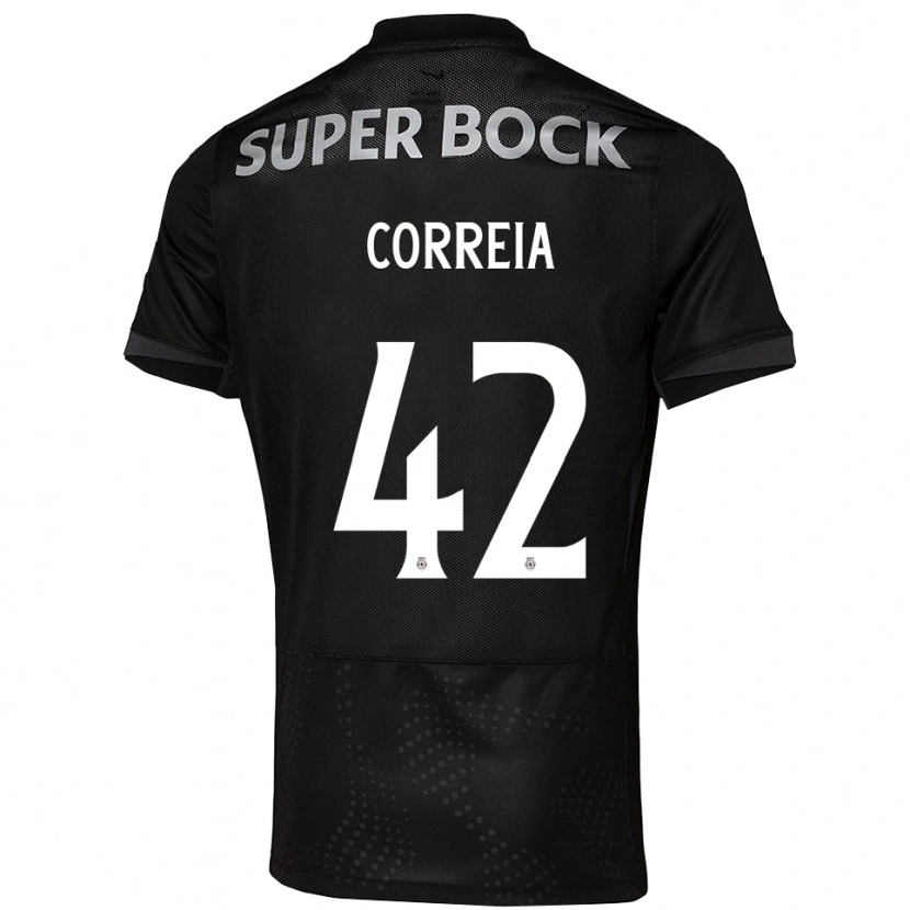 Danxen Women Maísa Correia #42 Black White Away Jersey 2025/26 T-Shirt