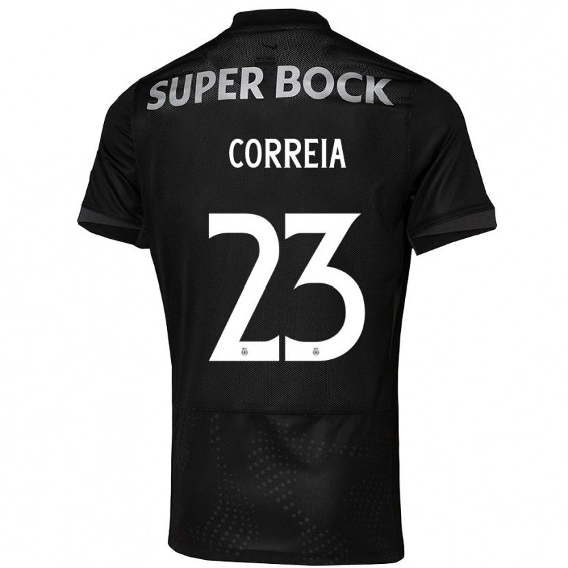 Danxen Women Duarte Correia #23 Black White Away Jersey 2025/26 T-Shirt