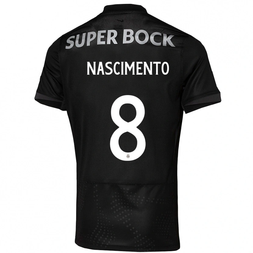 Danxen Women Sandro Nascimento #8 Black White Away Jersey 2025/26 T-Shirt