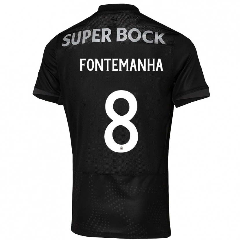 Danxen Women Rita Fontemanha #8 Black White Away Jersey 2025/26 T-Shirt