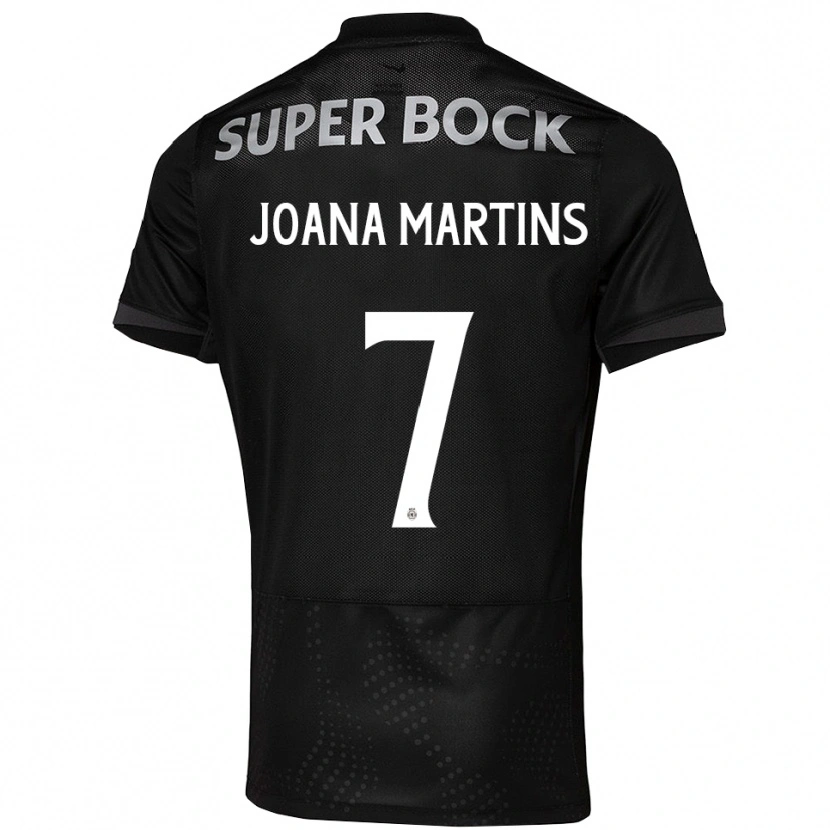 Danxen Women Joana David Carromeu Martins #7 Black White Away Jersey 2025/26 T-Shirt