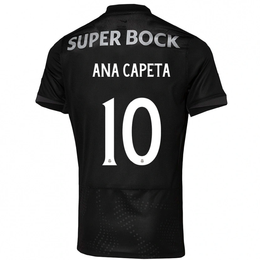 Danxen Women Ana Capeta #10 Black White Away Jersey 2025/26 T-Shirt