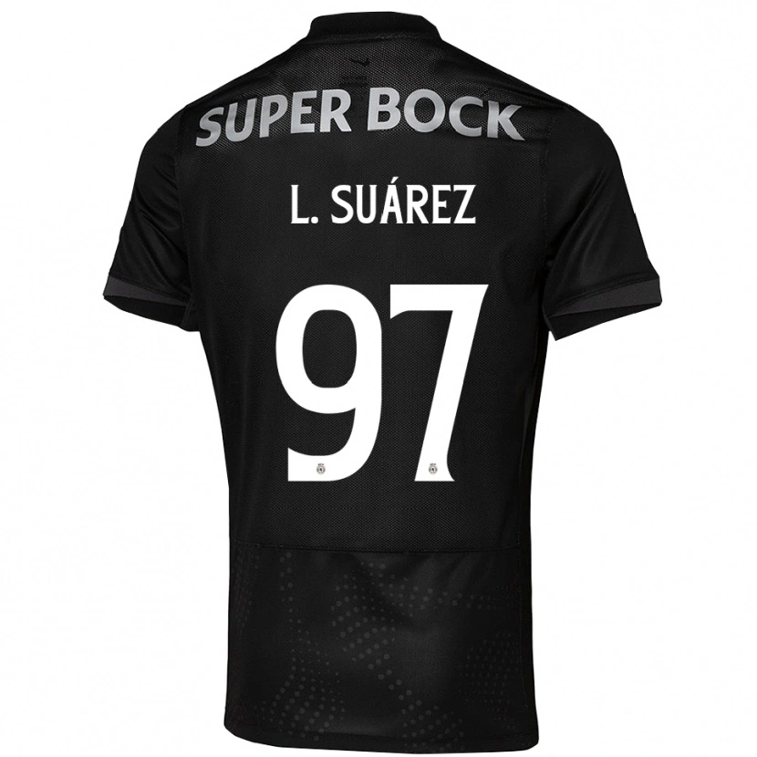 Danxen Women Luis Suárez #97 Black White Away Jersey 2025/26 T-Shirt