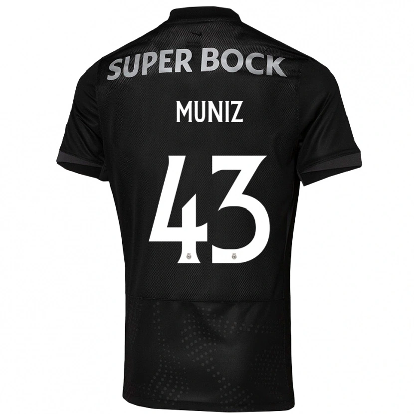 Danxen Women João Muniz #43 Black White Away Jersey 2025/26 T-Shirt