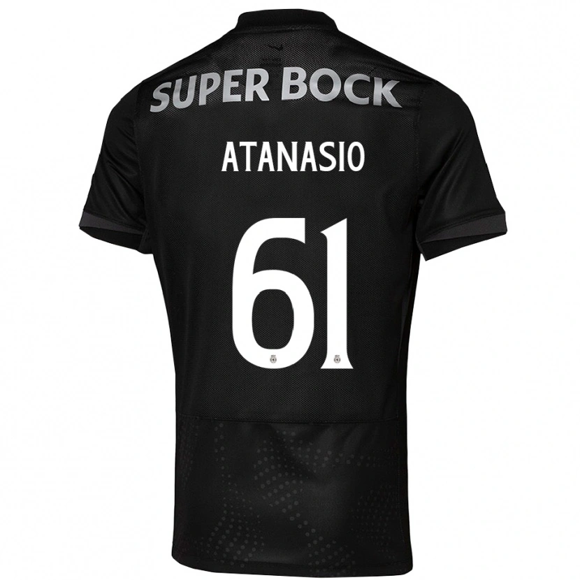 Danxen Women Atanásio #61 Black White Away Jersey 2025/26 T-Shirt