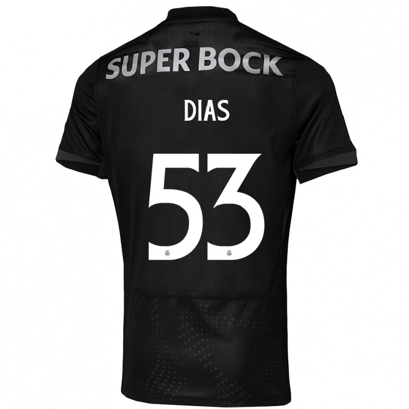Danxen Women Rodrigo Dias #53 Black White Away Jersey 2025/26 T-Shirt