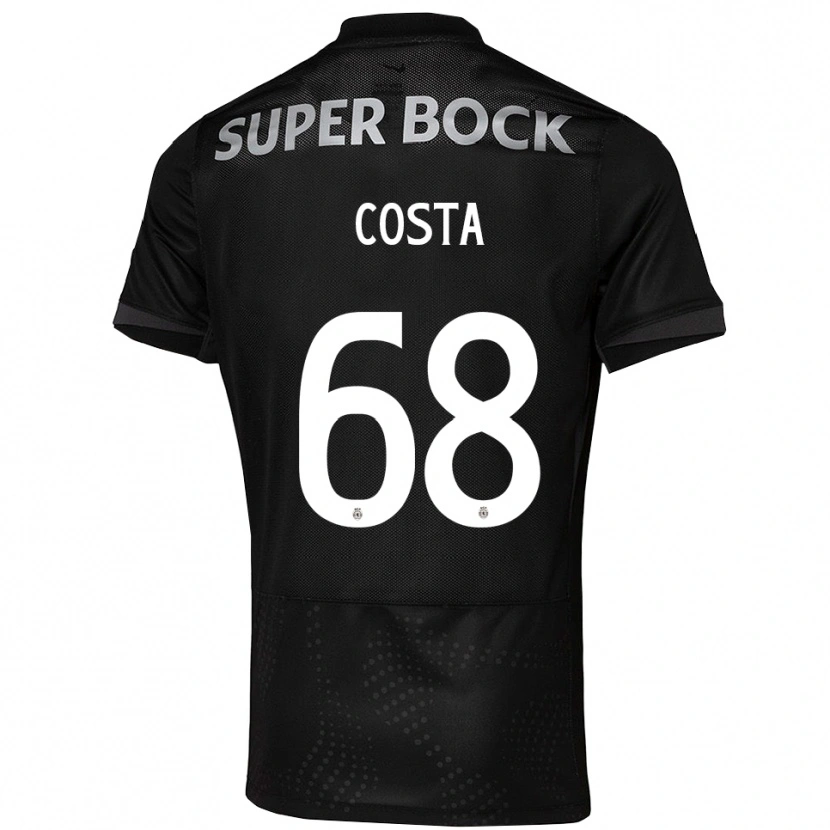 Danxen Women Daniel Costa #68 Black White Away Jersey 2025/26 T-Shirt
