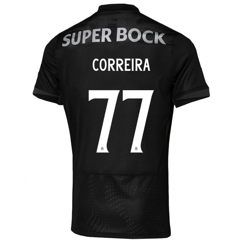 Danxen Women Alicia Figueiredo Lima Correia #77 Black White Away Jersey 2025/26 T-Shirt