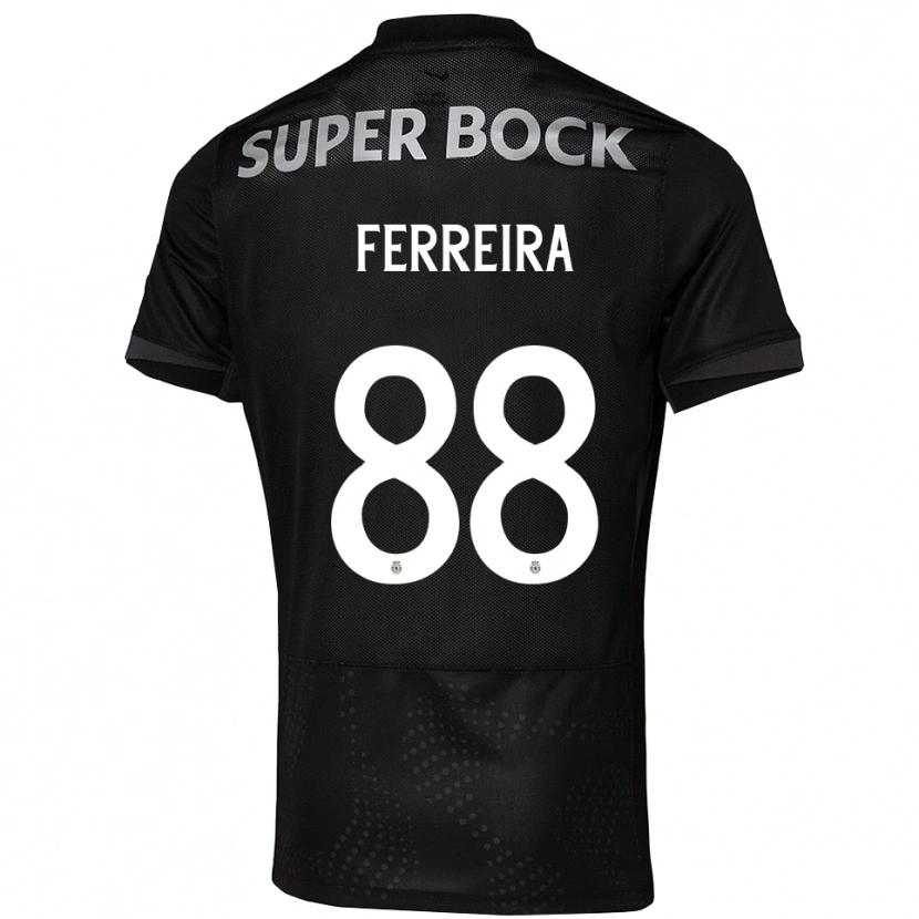 Danxen Women Tiago Ferreira #88 Black White Away Jersey 2025/26 T-Shirt