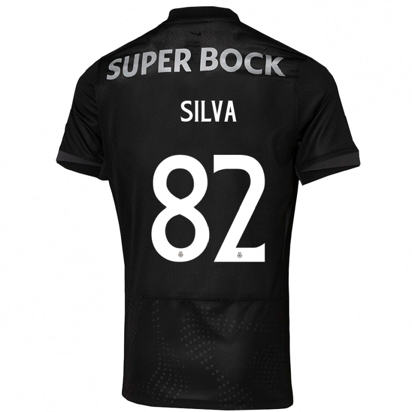 Danxen Women Gabriel Silva #82 Black White Away Jersey 2025/26 T-Shirt