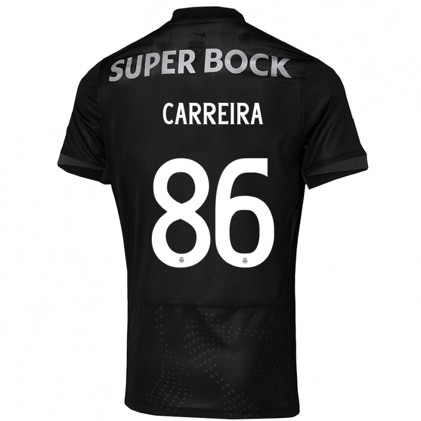 Danxen Women Eva Carreira #86 Black White Away Jersey 2025/26 T-Shirt