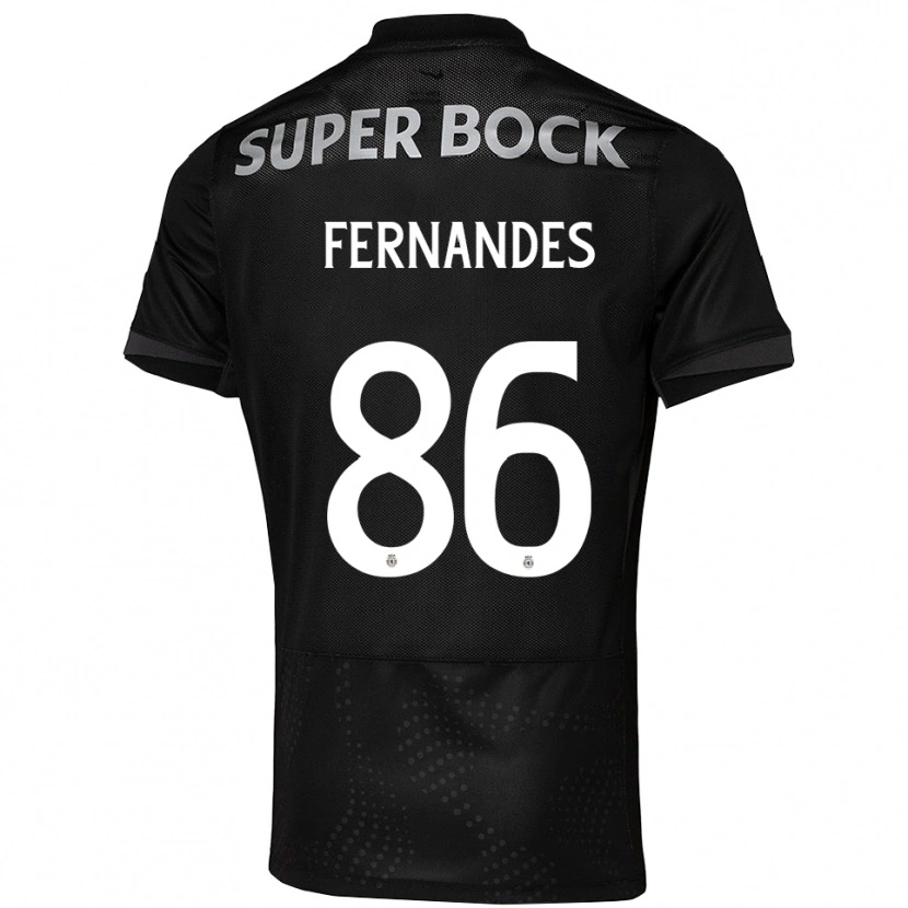 Danxen Women Emanuel Fernandes #86 Black White Away Jersey 2025/26 T-Shirt