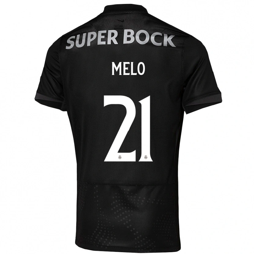 Danxen Women Gabriel Melo #21 Black White Away Jersey 2025/26 T-Shirt