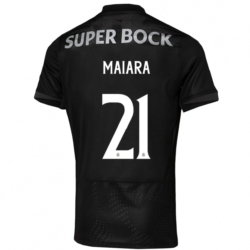 Danxen Women Maiara Carolina Niehues #21 Black White Away Jersey 2025/26 T-Shirt