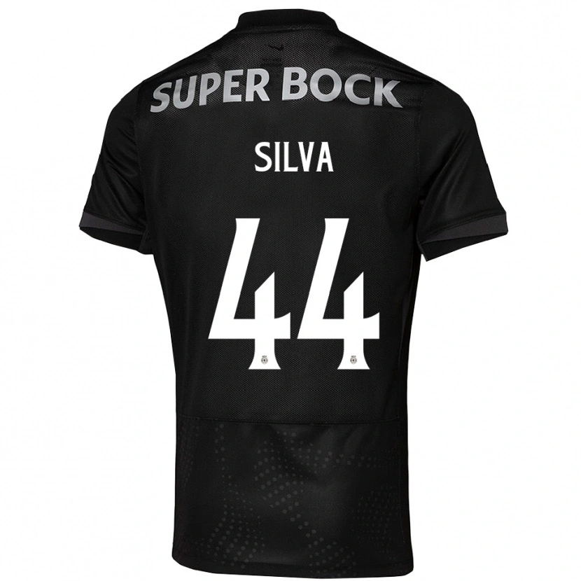 Danxen Women Pedro Silva #44 Black White Away Jersey 2025/26 T-Shirt