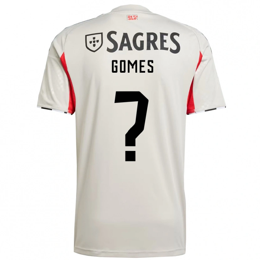 Danxen Women Martim Gomes #0 Off White Red Away Jersey 2025/26 T-Shirt