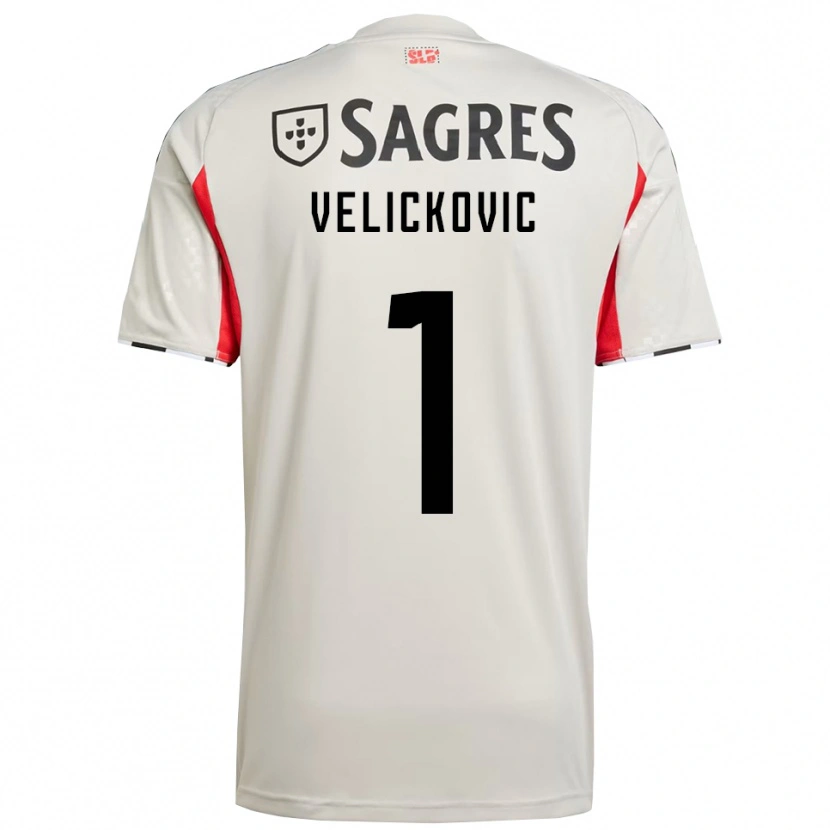 Danxen Women Luka Veličković #1 Off White Red Away Jersey 2025/26 T-Shirt