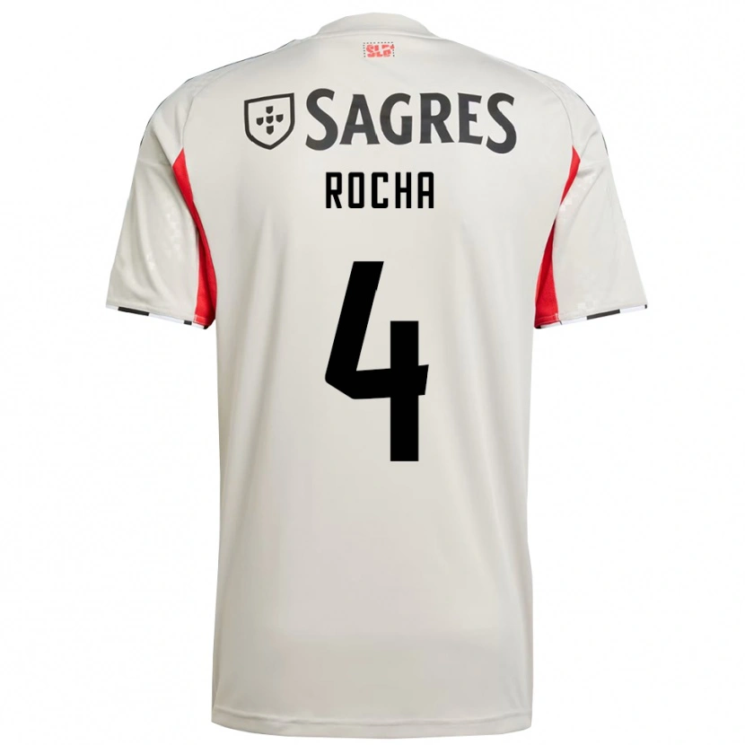 Danxen Women Diogo Rocha #4 Off White Red Away Jersey 2025/26 T-Shirt