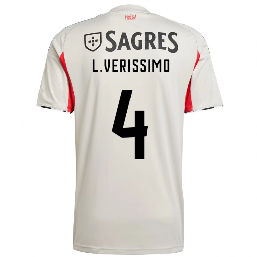 Danxen Women Lucas Verissimo #4 Off White Red Away Jersey 2025/26 T-Shirt