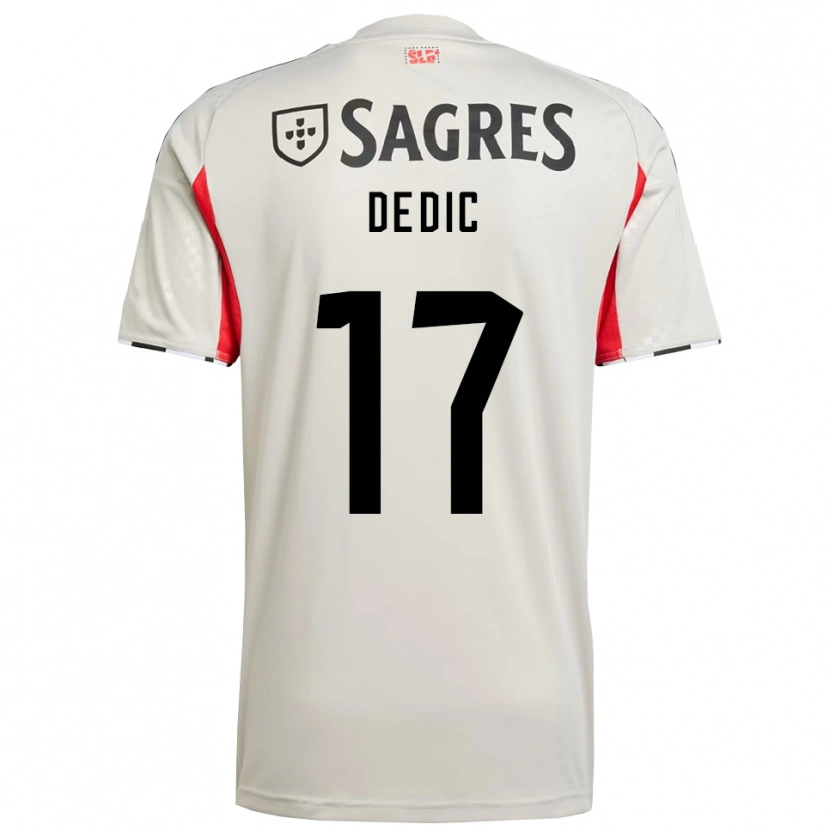 Danxen Women Amar Dedic #17 Off White Red Away Jersey 2025/26 T-Shirt