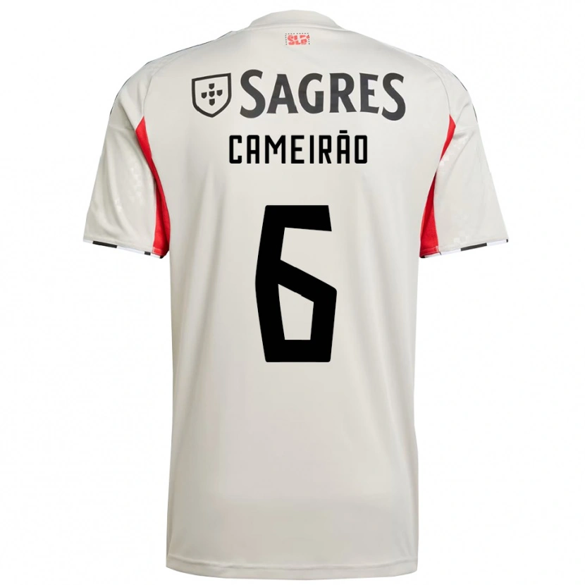 Danxen Women Beatriz Cameirão #6 Off White Red Away Jersey 2025/26 T-Shirt