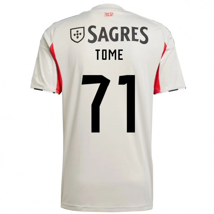 Danxen Women Joao Tome #71 Off White Red Away Jersey 2025/26 T-Shirt