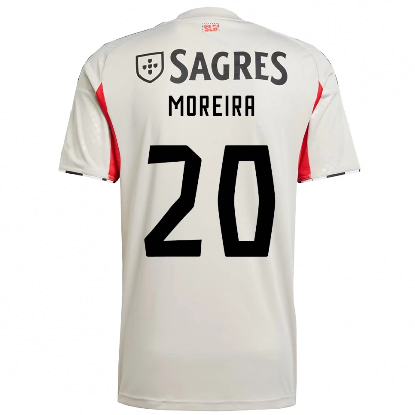 Danxen Women André Moreira #20 Off White Red Away Jersey 2025/26 T-Shirt