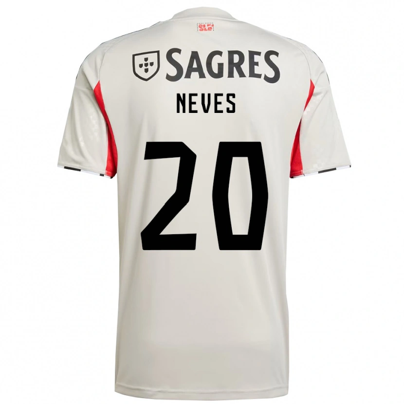 Danxen Women Gil Neves #20 Off White Red Away Jersey 2025/26 T-Shirt