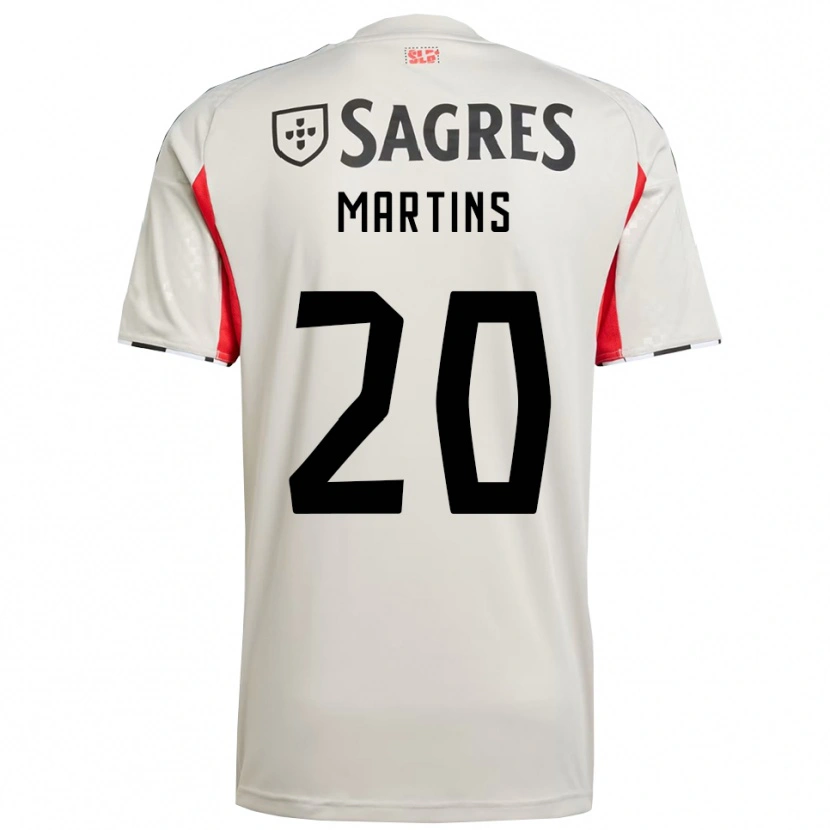 Danxen Women Lara Martins #20 Off White Red Away Jersey 2025/26 T-Shirt