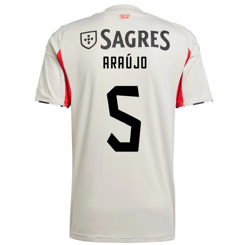 Danxen Women Ismail Araújo #5 Off White Red Away Jersey 2025/26 T-Shirt