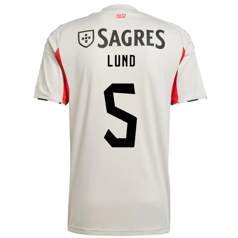 Danxen Women Marit Lund #5 Off White Red Away Jersey 2025/26 T-Shirt