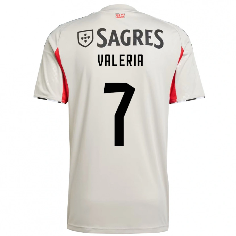 Danxen Women Valeria #7 Off White Red Away Jersey 2025/26 T-Shirt