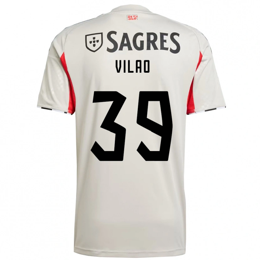 Danxen Women Carolina Vilao #39 Off White Red Away Jersey 2025/26 T-Shirt