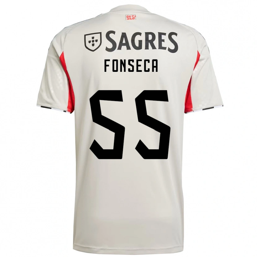 Danxen Women João Fonseca #55 Off White Red Away Jersey 2025/26 T-Shirt