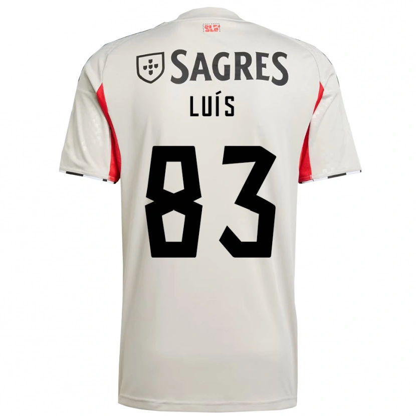 Danxen Women Rafael Luís #83 Off White Red Away Jersey 2025/26 T-Shirt