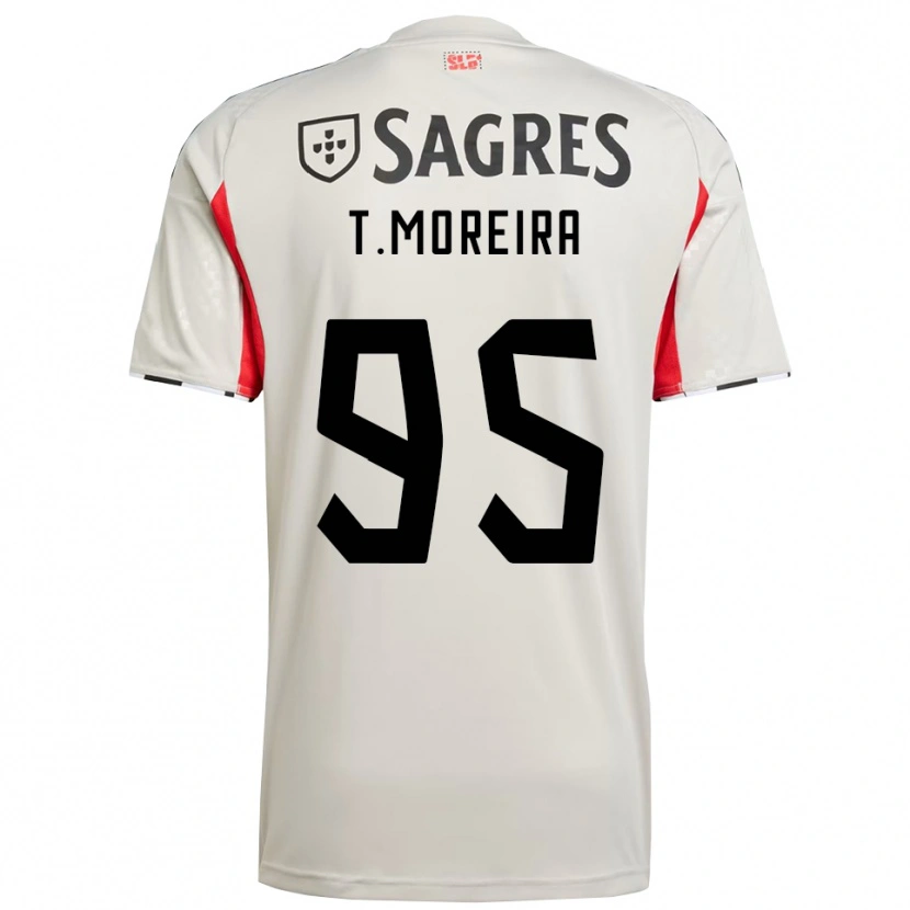 Danxen Women Tomás Moreira #95 Off White Red Away Jersey 2025/26 T-Shirt