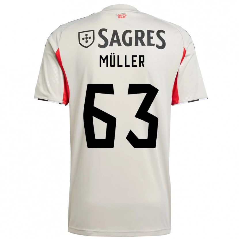 Danxen Women José Müller #63 Off White Red Away Jersey 2025/26 T-Shirt