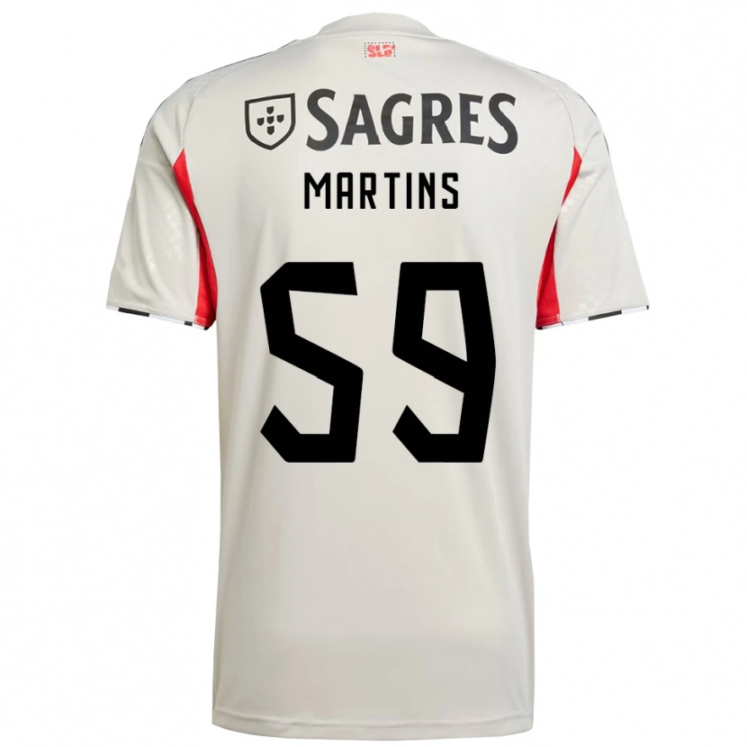 Danxen Women Leandro Martins #59 Off White Red Away Jersey 2025/26 T-Shirt
